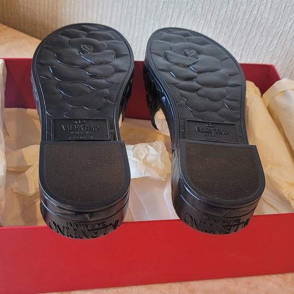 Valentino Garavani Atelier Rose Slide Sandals Platform Valentino Sandals - Picture 12 of 16